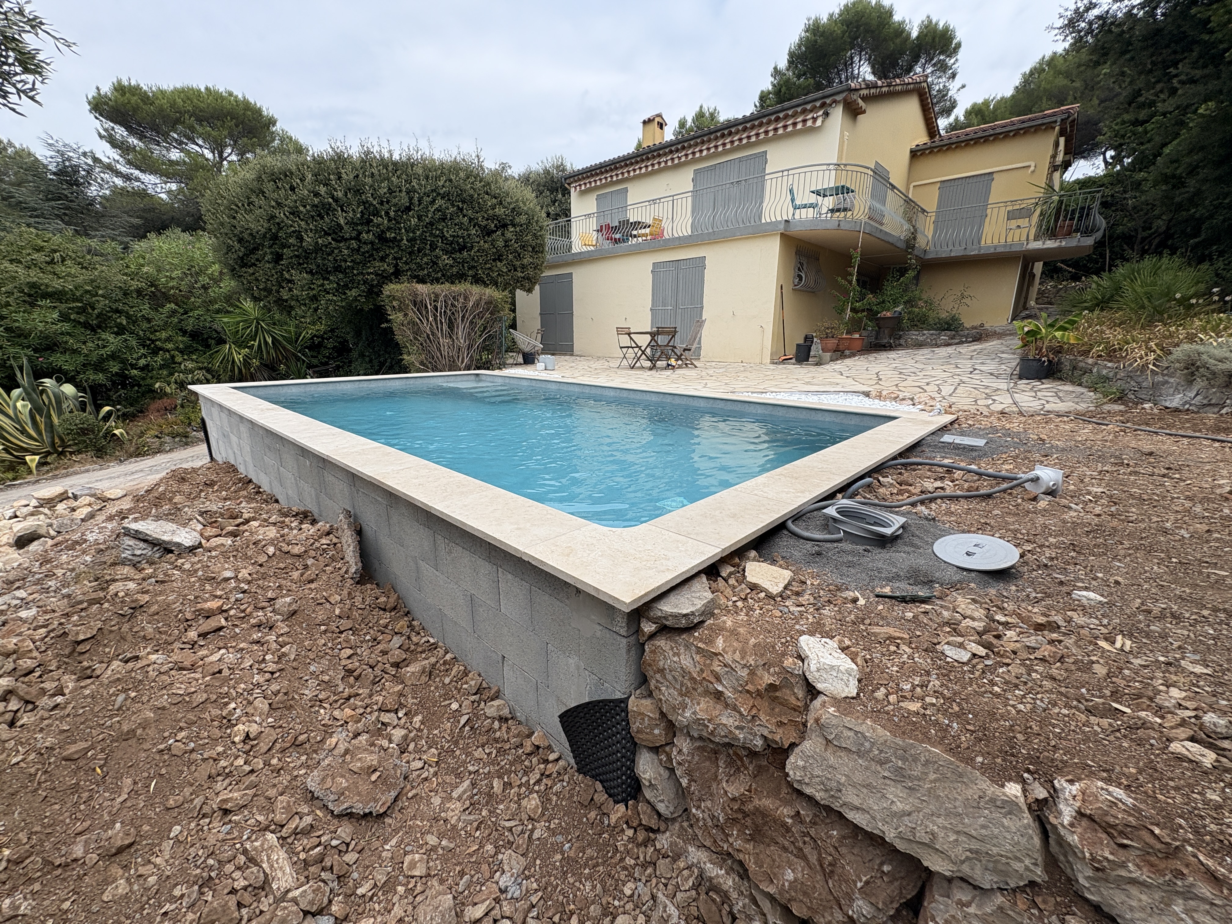 galerie photo construction d'une piscine en béton