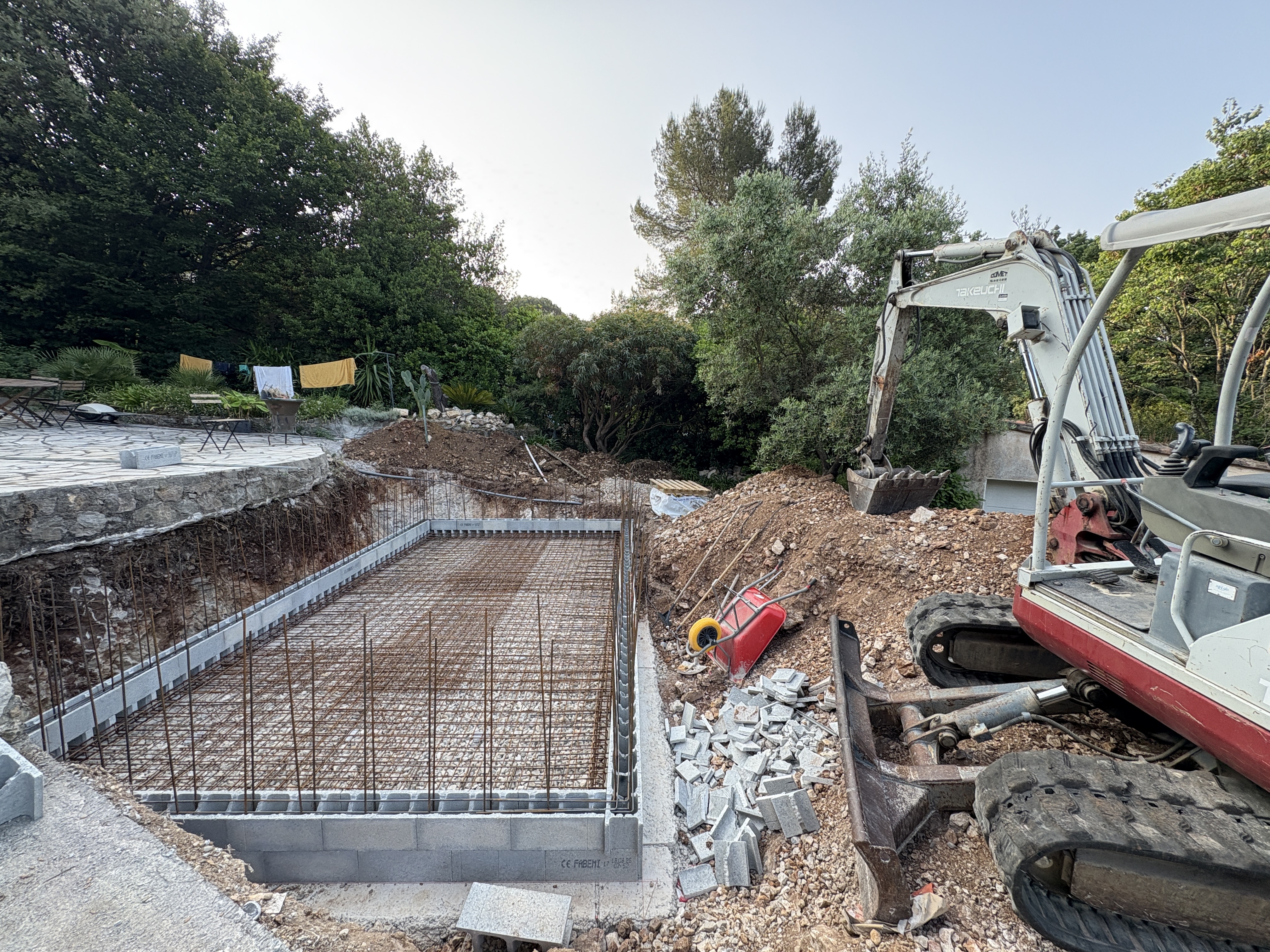 galerie photo construction d'une piscine en béton