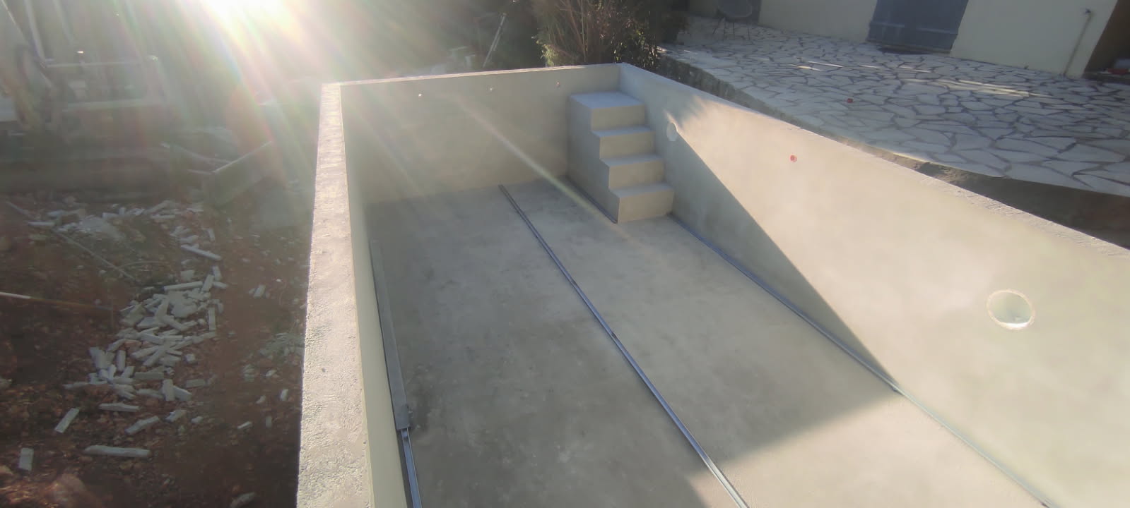 galerie photo construction d'une piscine en béton